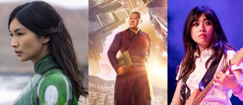 BESEA stars: (L to R) Gemma Chan,Benedict Wong,  beabadoobee 